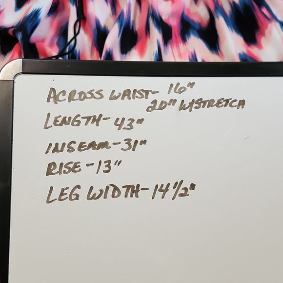 Vintage Notations Colorful Pull On Pants Size 1X Festival Tassels Wide Leg Boho - Picture 11 of 11